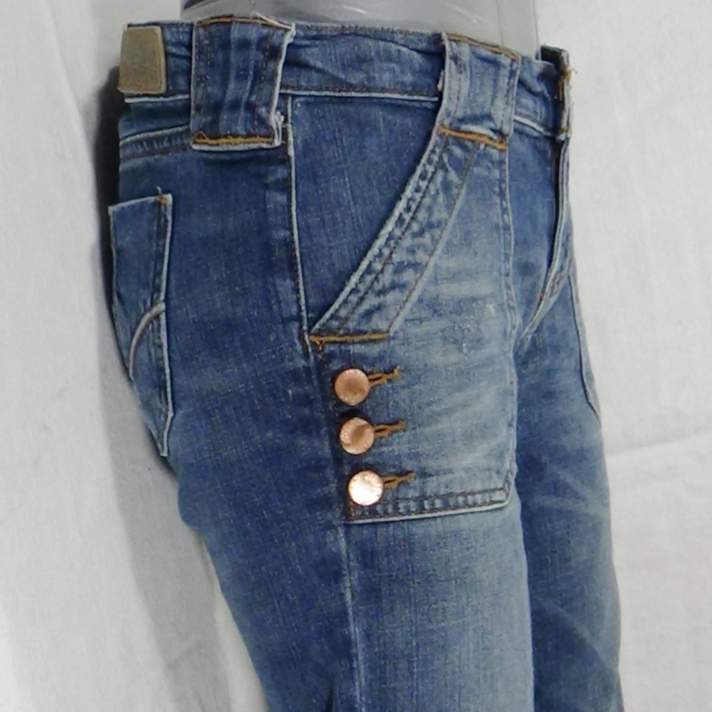 HIPPIE JEANS (SZ 26) BOOT CUT MED BLUE